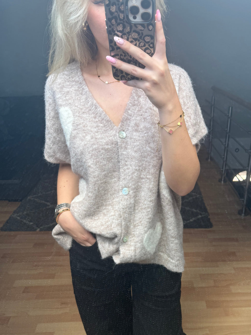 Pull sans manche beige 🤍